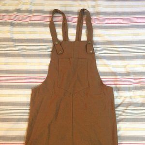 Brown Overall Dress